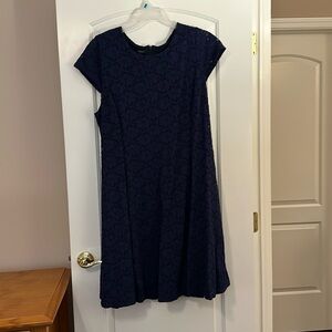 Navy Blue Eyelet Dress Alfani Women 20W